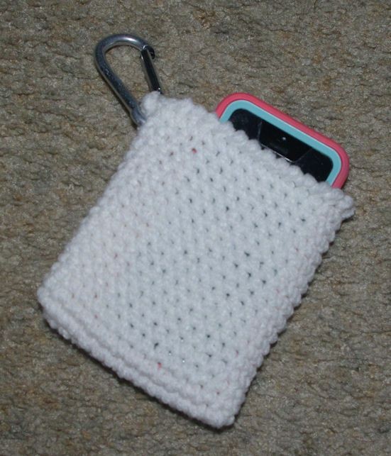 Crochet Hanging Cell Phone Pocket