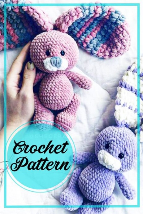 Crochet Plush Floppy Ears Bunny Amigurumi