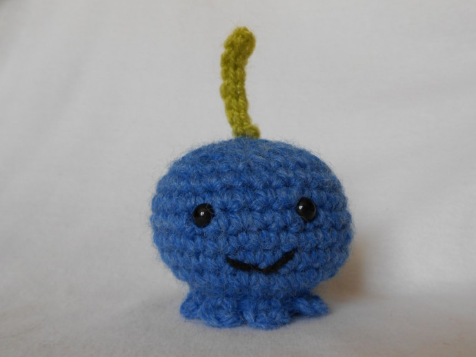 Crochet Stu the Blueberry Toy