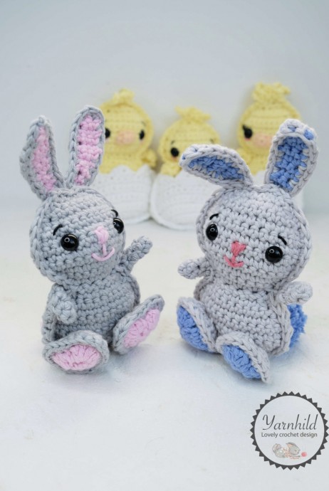 Crochet Ben the Ragdoll Bunny