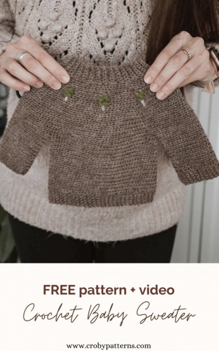 Free Crochet Baby Sweater Pattern