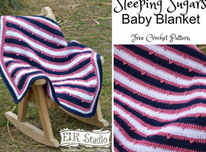 Crochet Sleeping Baby Blanket (Free Pattern)