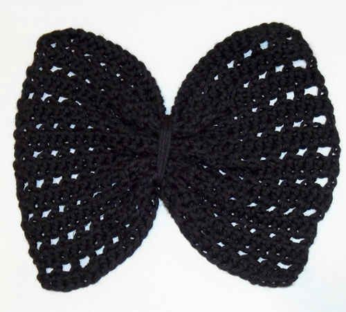 Crochet Black Tie Dishcloth