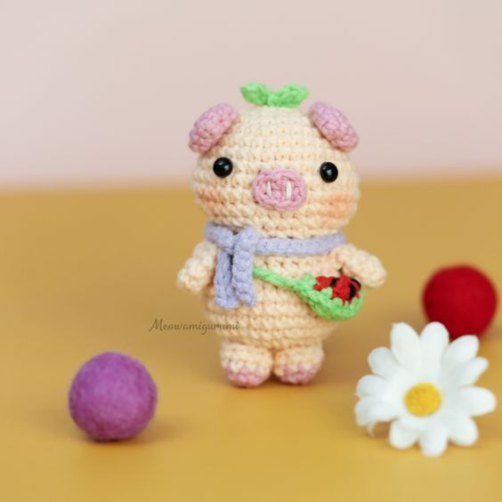 Crochet Beautiful Pig Free Pattern For Beginner