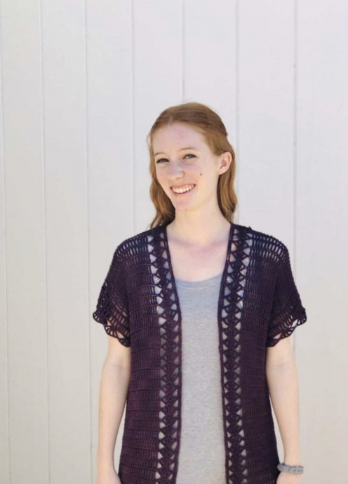 FREE Crochet Summer Cardigan Pattern in Sizes XS-3XL