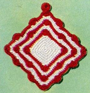 Crochet Scallop Potholder