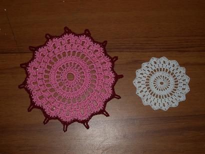 Crochet Rosy Coaster or Doily