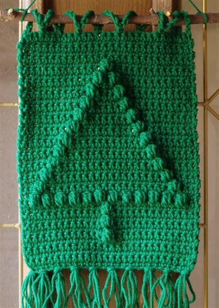 Crochet Christmas Tree Wall Hanging/Dish Cloth