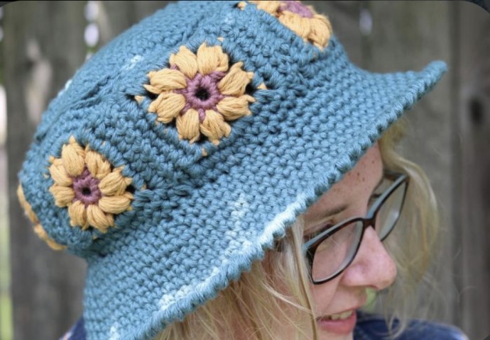 Free Garden Bucket Hat Crochet Pattern