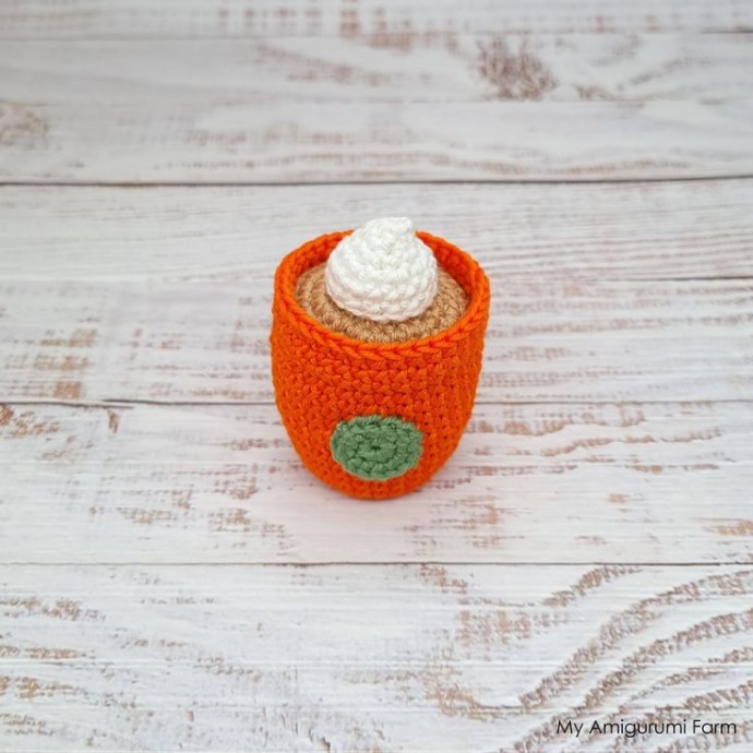 Crochet Pumpkin Spice Latte