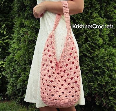 Crochet Arcade Market / Beach Tote Bag