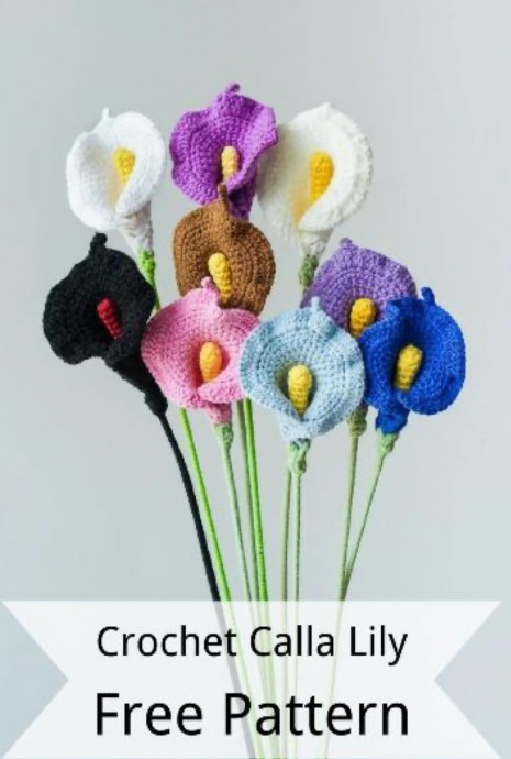 Crochet Calla Lily Flower (Free Pattern)