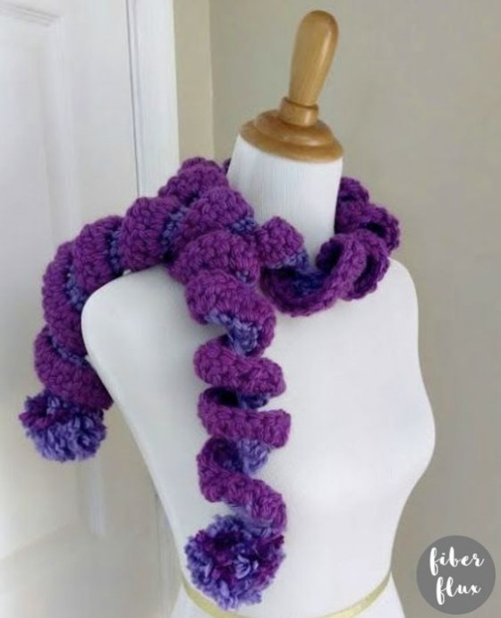 Crochet Grape Jelly Scarf