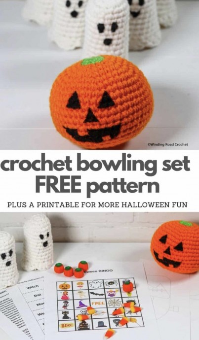 Crochet Bowling Set – Free Halloween Pattern