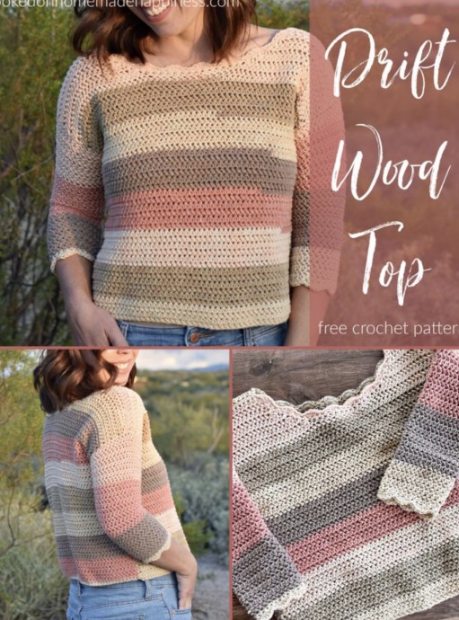 Driftwood Top Crochet Pattern (FREE)