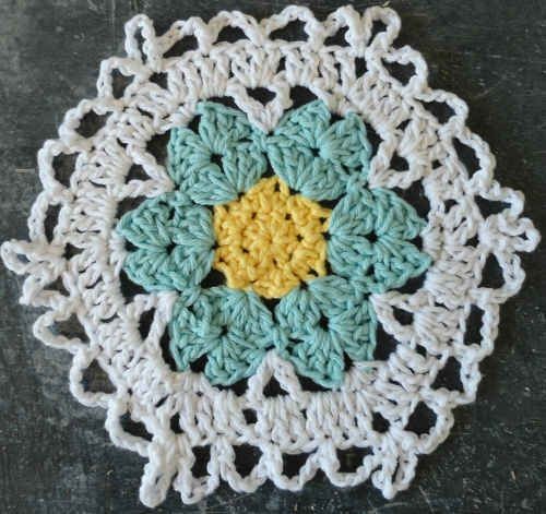 Crochet Floral Bounty Dishcloth