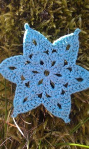 Crochet Blue Sky Snowflake