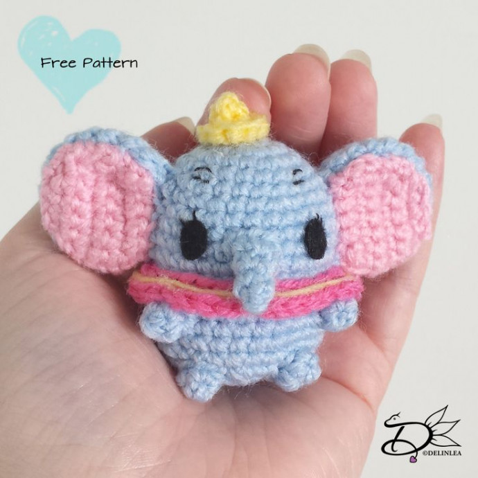 Crochet Dumbo Ufufy Amigurumi Toy