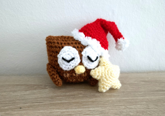 Crochet Santa Owl