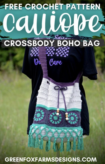 Calliope Crossbody Boho Bag Free Crochet Pattern