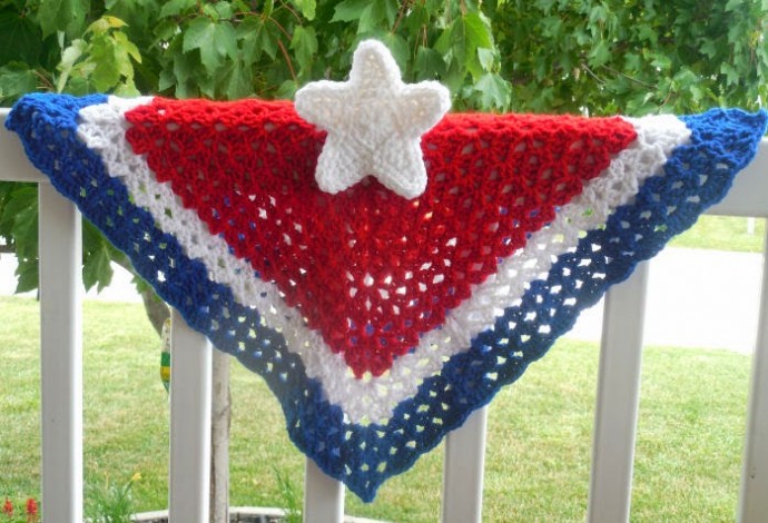 Crochet 4th of July Star Lovey