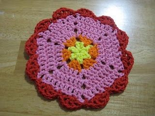 Crochet Hexagon Dishcloths