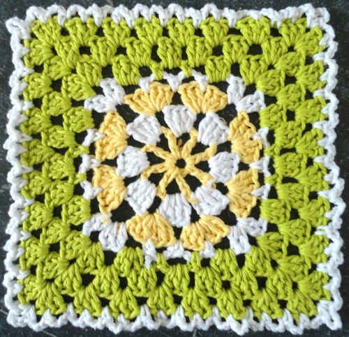 Crochet Granny Spokes Dishcloth