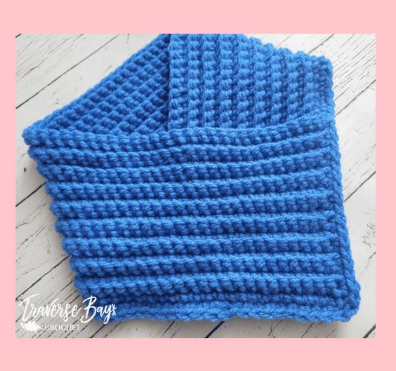 Crochet Ribbed Neck Warmer