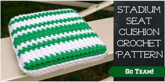 Crochet Stadium Seat Cushion