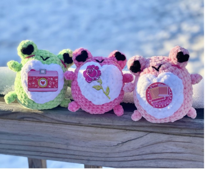 Amigurumi Sweetheart Frogs