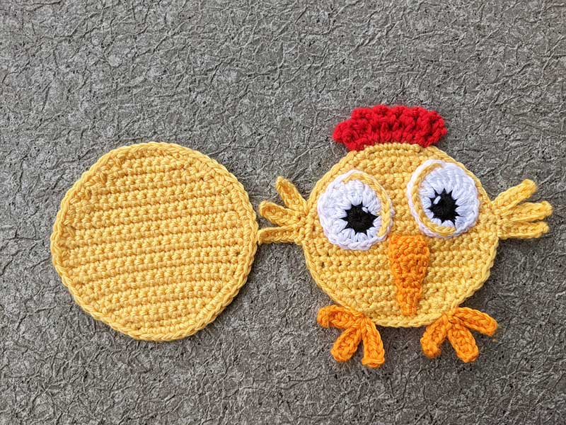 Crochet Baby Chicken Toy