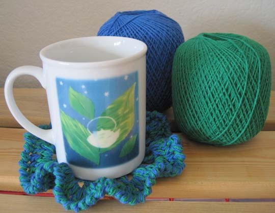 Crochet Ruffly Coasters