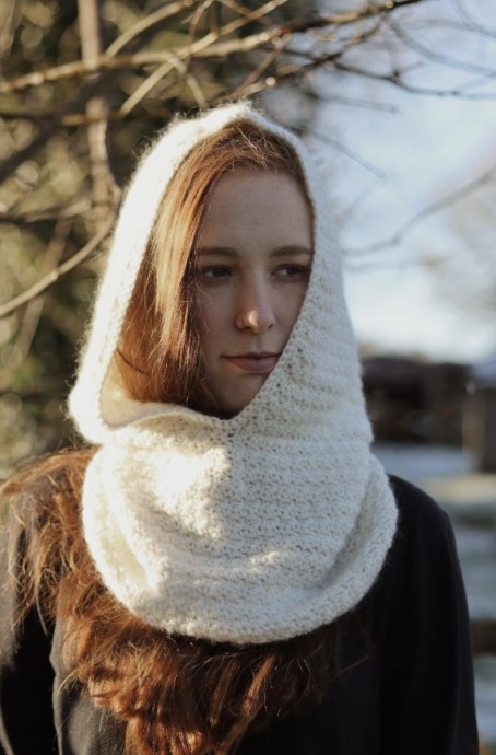 Crochet Hooded Cowl