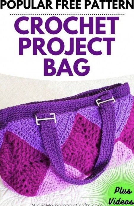 Crochet Project Bag (Free Pattern)