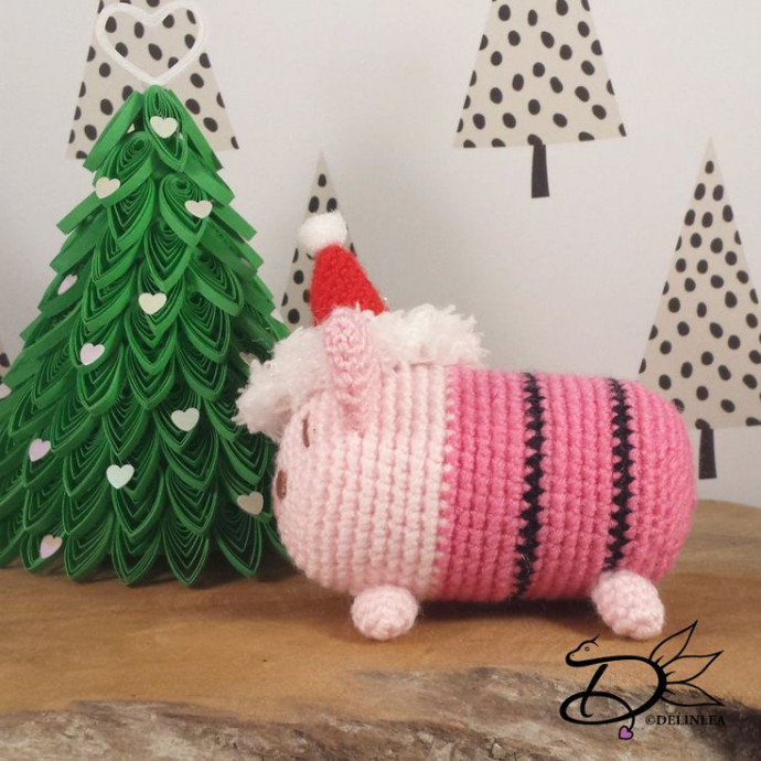 Crochet Piglet Tsum Tsum Amigurumi Toy