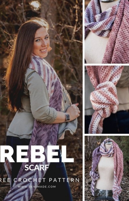 Crochet Rebel Scarf (Free Pattern)