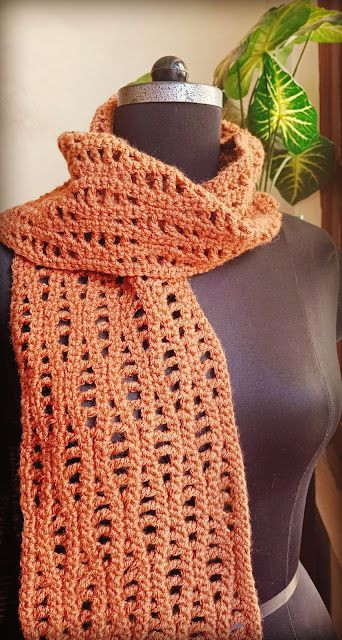 Crochet Wave Stitch Scarf