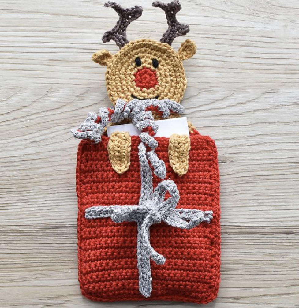 Crochet Gift Card Holder for Christmas (Free Pattern) FREE CROCHET