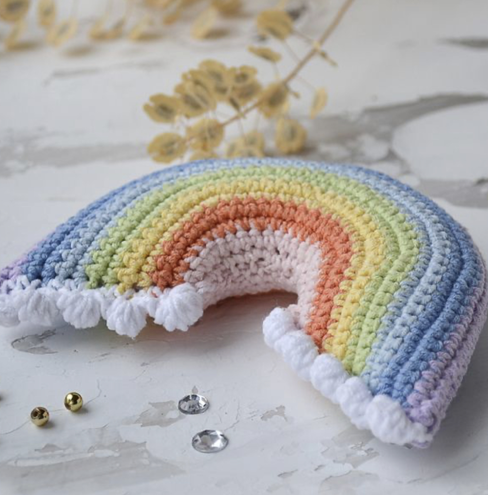 Crochet Rainbow Pillow FREE CROCHET PATTERN — Craftorator