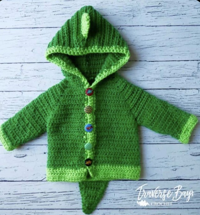 Dinosaur Baby Cardigan