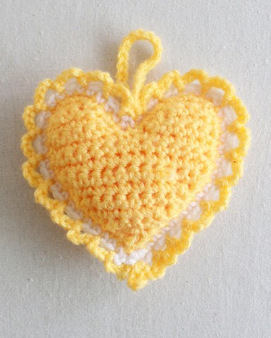 Crochet Heart Sachet