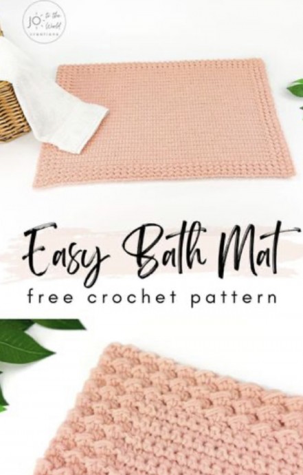 Free Crochet Bath Mat Pattern