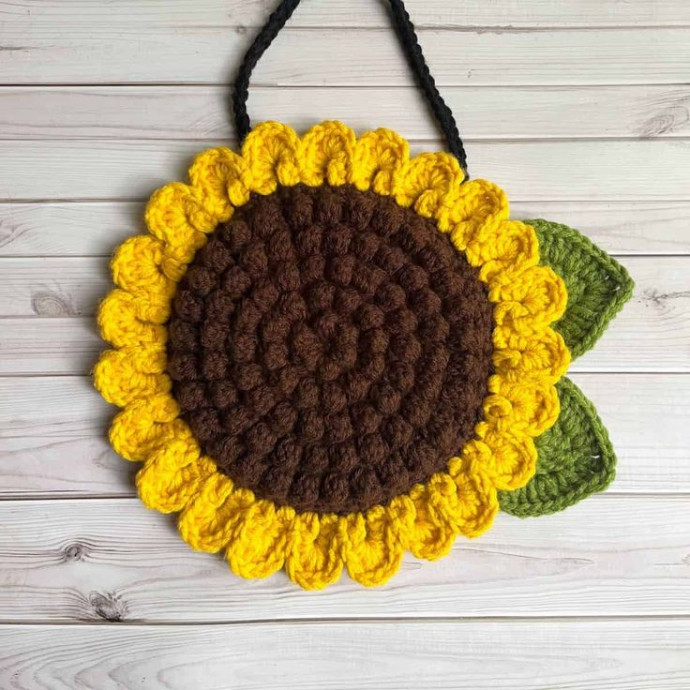 Crochet Sunflower Bag