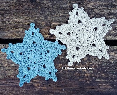 Crochet Star Ornament