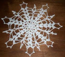 Crochet Snowflake Coaster