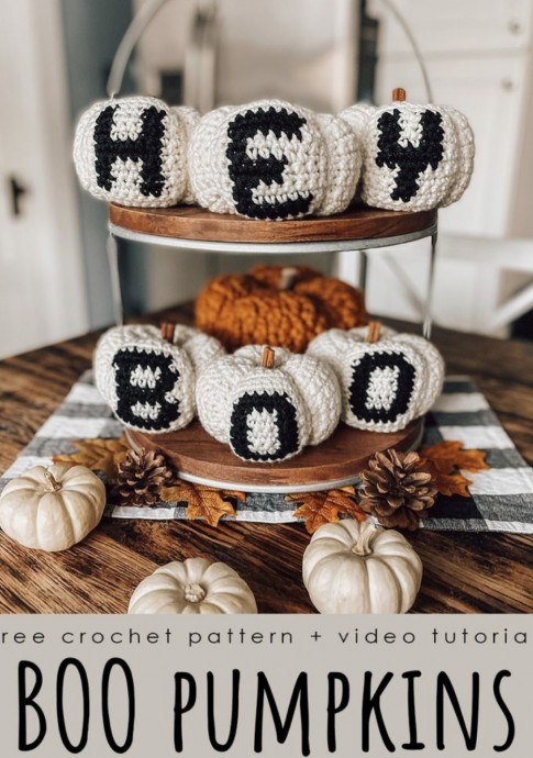 Boo Pumpkins Crochet Pattern (FREE)