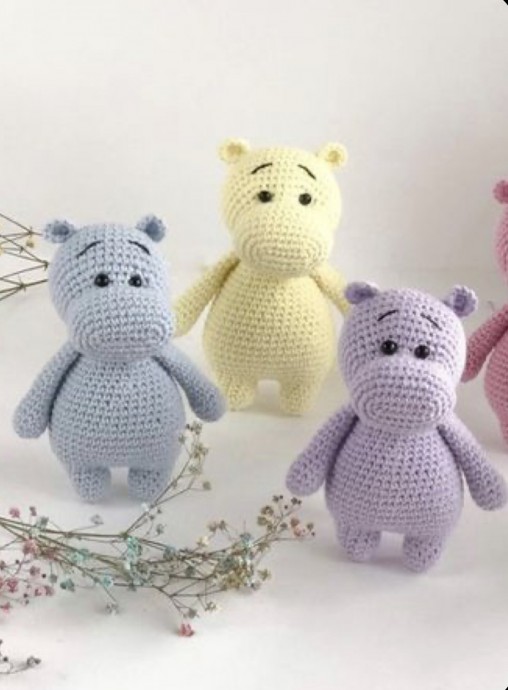 Beautiful Amigurumi Hippo