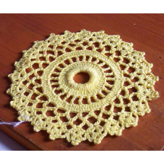 Crochet Glaze Ice Curtain Insertion / Coaster