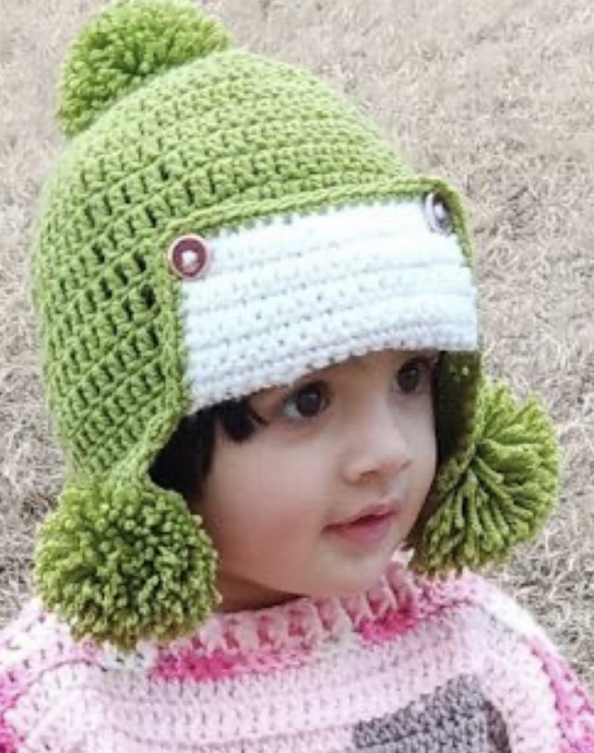 Toddler Aviator Style Earflap Hat