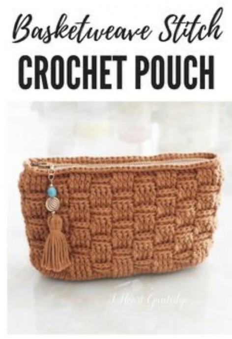Basketweave Stitch Pouch